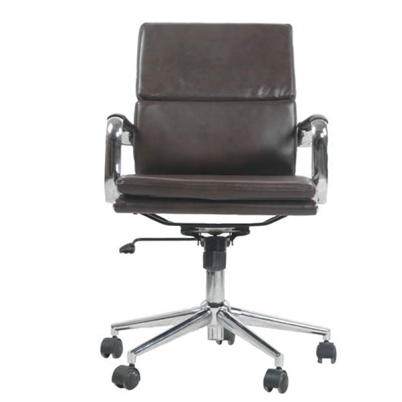 Fauteuil de conférence ergonomique en polyuréthane, Brun