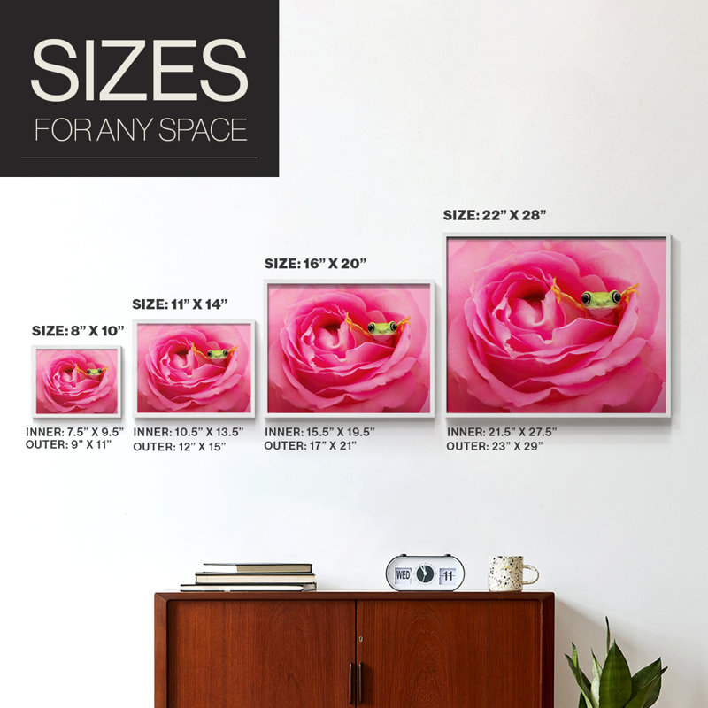 Hanging On VIII -Framed Print - Restickable, White, 16" H x 20" W