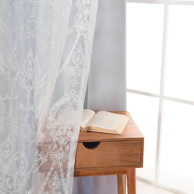 Portishead Room Darkening Curtain, 52" W x 84" L, Vapor