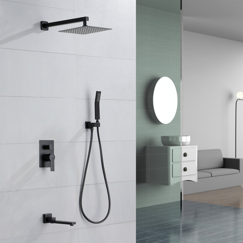 Shower System, Matte Black