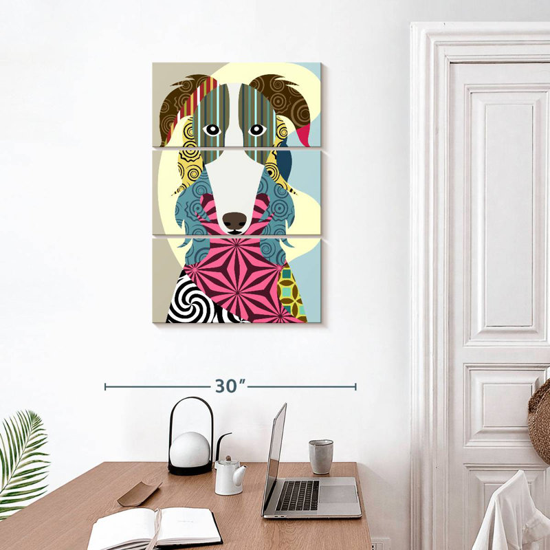 Brampt Borzoi Russian Wolfhound, 32" H x 20" W