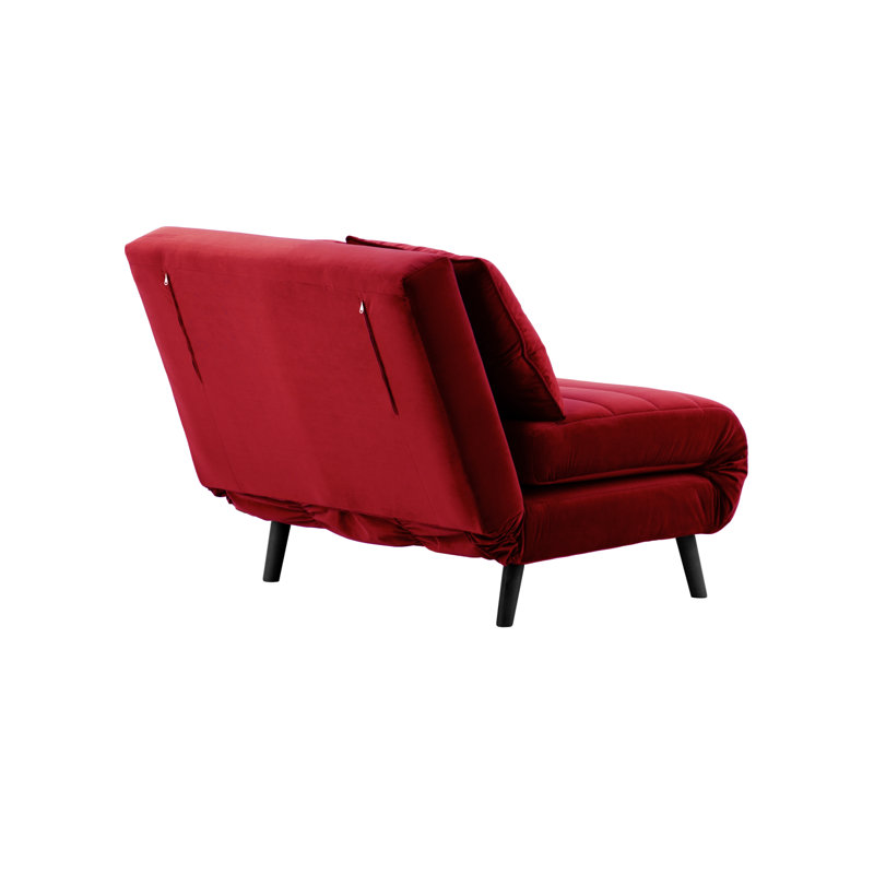 Rolen 2 Seater Sleeper, Red, Black
