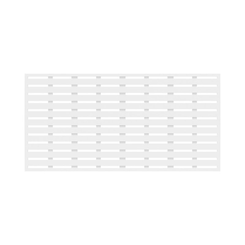Paravent décoratif H 34 po x l 68 po Boardwalk, Blanc
