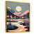 Toile avec cadre flottant or