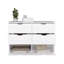 Commode 4 tiroirs, finition blanche-24811490