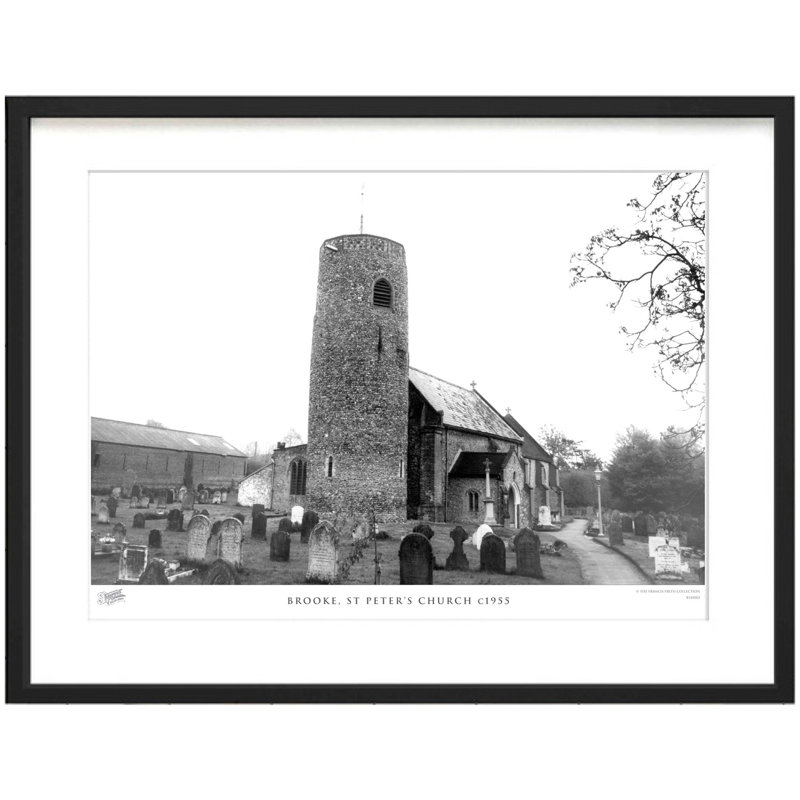 Brooke, St Peter's Church C1955 1 Piece Single Picture Frame Wall Art, 28cm H x 36cm W x 2.3cm D