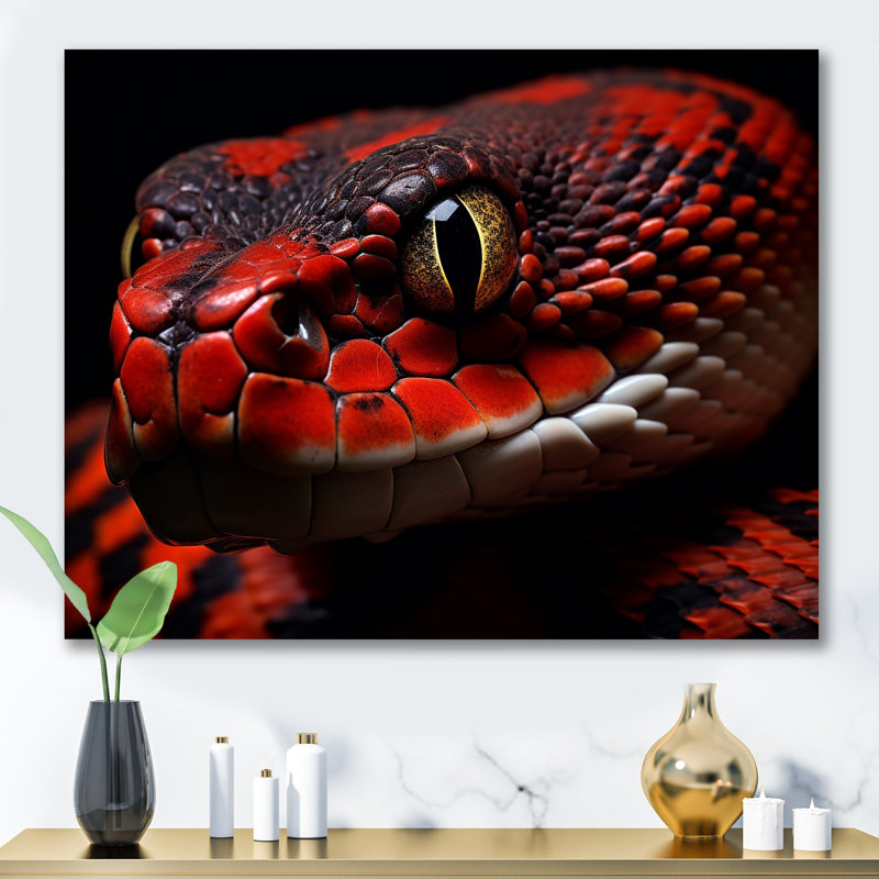 " Serpents Stare ", Wrapped Canvas, 30" H x 40" W