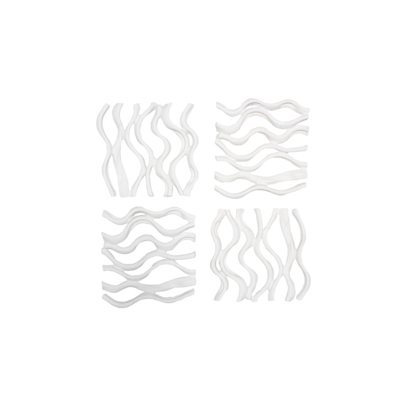 Vine Wall Tile, Matte White