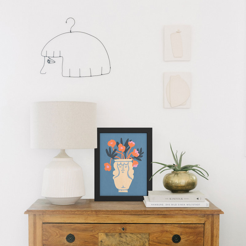 «Tasiania Antique Head vase», affiche encadrée, H 12 po x l 9 po