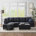 Charcoal Gray Linen Blend