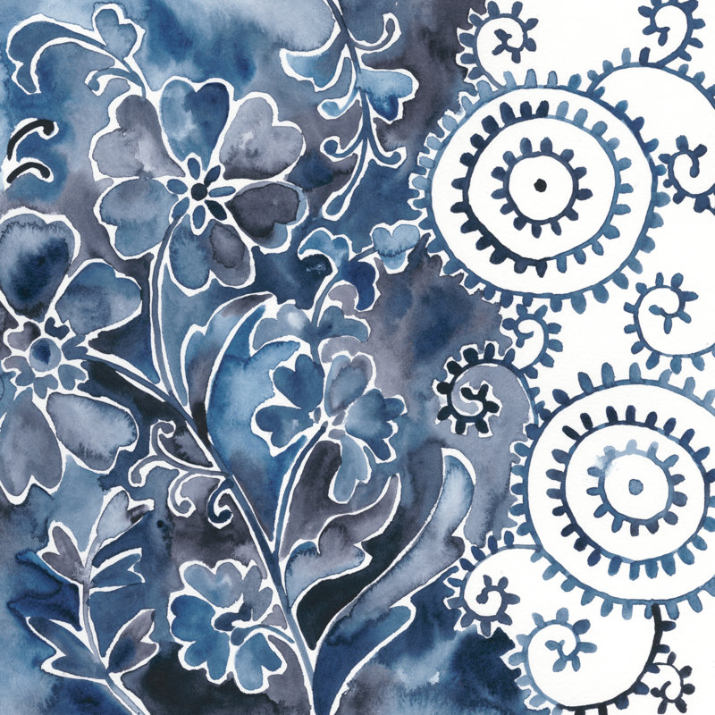 " Cobalt Garden II ", 30" H x 30" W x 1.25" D