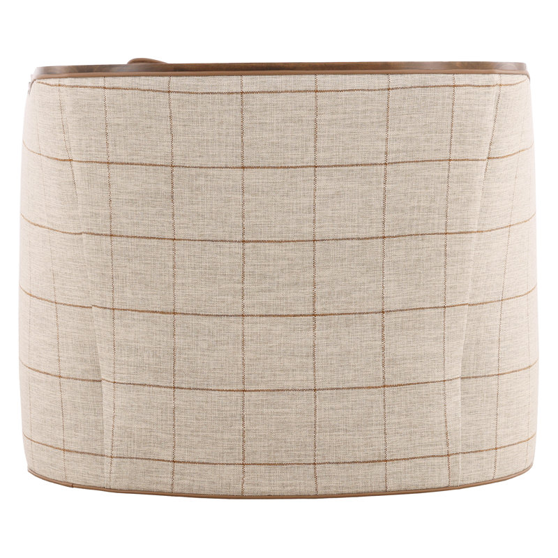 Burlingame Swivel Barrel Chair, Havana, Impala Storm