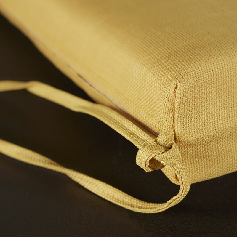 Coussin de siège d'extérieur, H 3 po x l 45 po x P 19 po, Citron