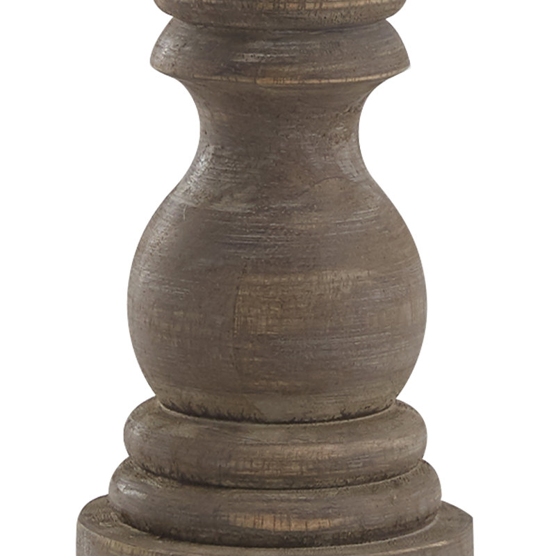 Bougeoir en bois 12 po Ophelia & Co. Brighton - blanc, gris