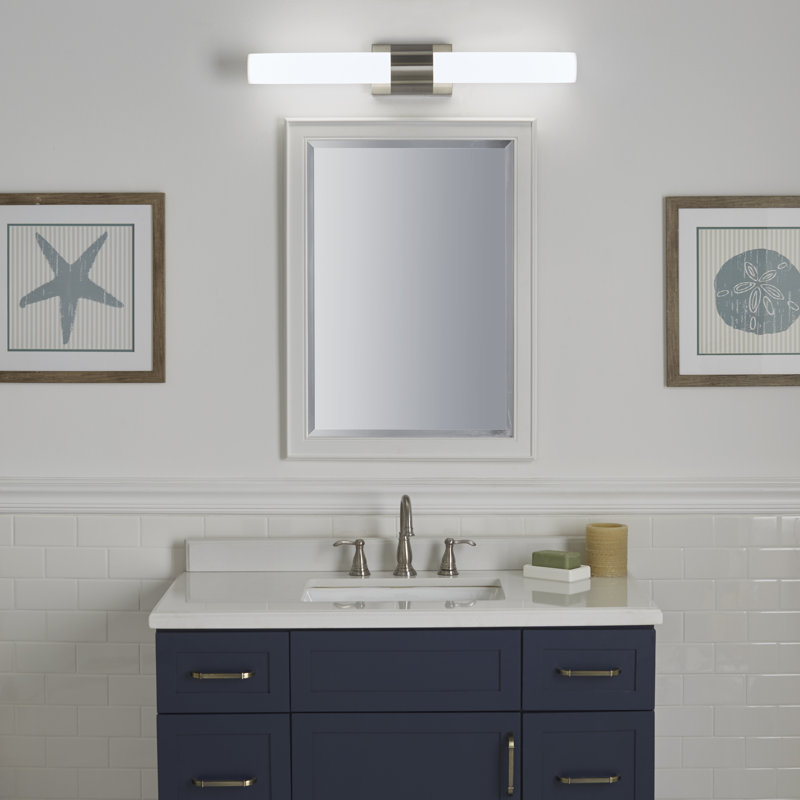 2 - Light Dimmable LED Bath Bar, Brushed Nickel