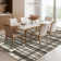 Modern Machine Washable Plaid Floor Cover with Non-Slip Backing, Stain-Resistant Low Pile Indoor Mat, Farmhouse Accent Carpet