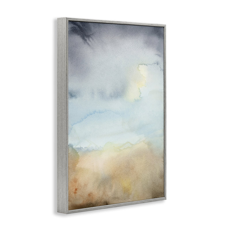 «Soft Fluid Landscape», estampe numérique encadrée par M. Gloria Hunter, H 18 po x l 12 po, Estampe numérique Farmhouse
