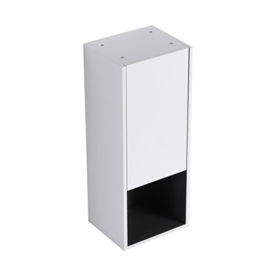 Armoire de rangement flottante murale pour salle de bain avec tablette et porte