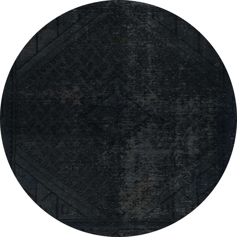 Abstract Indoor Rug, Round 7'