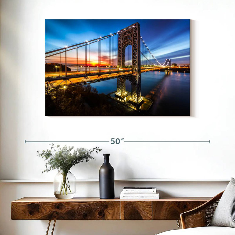 Lilie The George Washington Bridge, 26" H x 39" W