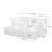 Evelyn U-Shaped Sectional Sofa with 2 Ottomans-1155249326-1155249325
