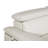 White Loveseat with Adjustable Headrest in Genuine Leather-640242276