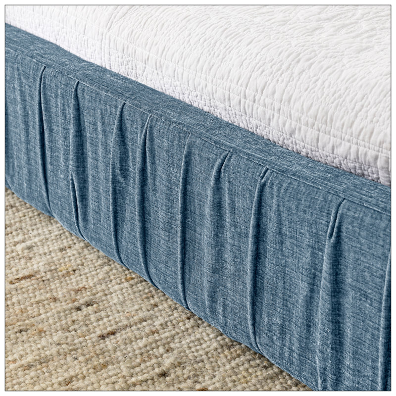 Lit pour chambre à coucher, Bleu foncé