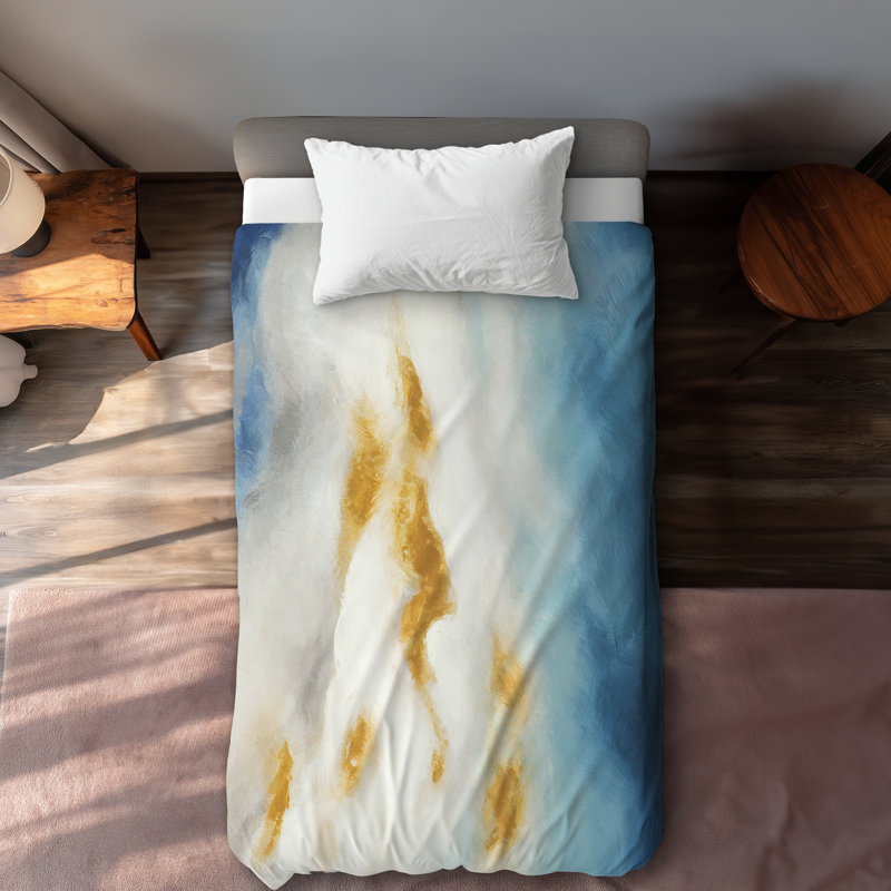 Abstract Landscape White Pattern Duvet Cover | Home Decor