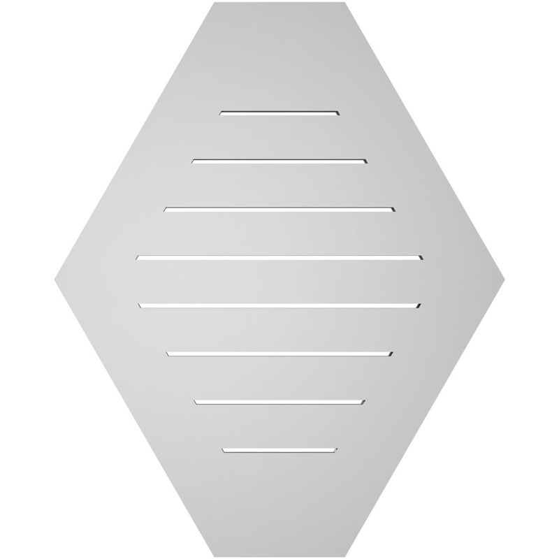 Évent horizontal fonctionnel à pignon en uréthane à surface horizontale Signature, H 32 po x l 26 po x P 1 po