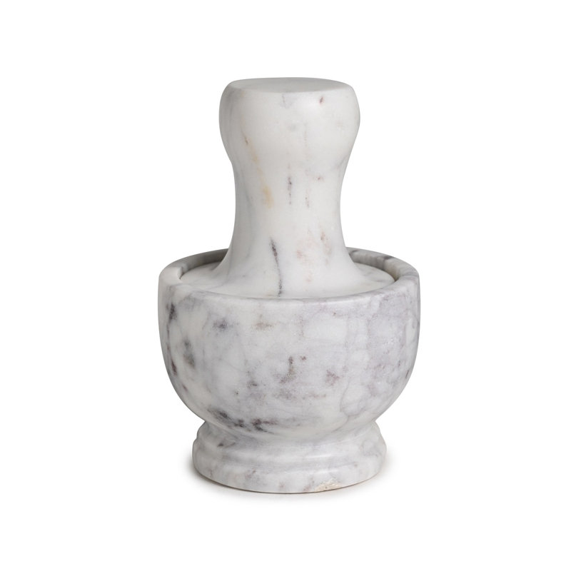 Ensemble de mortier et pilon Gromwell Lady Marble Mushroom