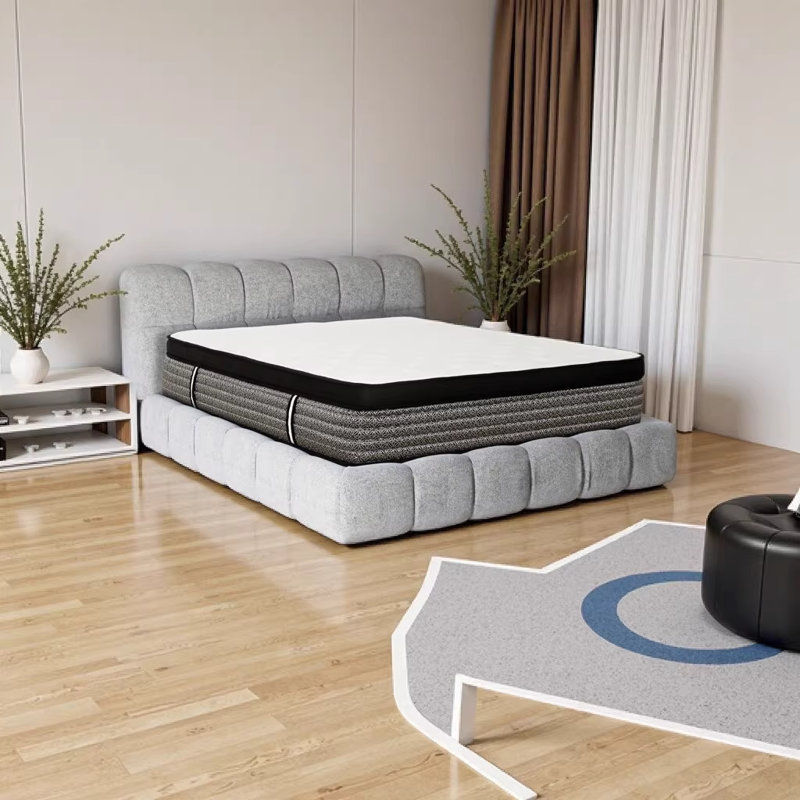 16" Full Size Plush Hybrid Mattress with Euro Top Gel-Memory Foam & Pocket Spring - Cooling Technology for Pressure Relief & Low Motion Transfer