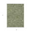 Tapis d'intérieur lavable floral vert olive et vert clair HomeRoots 5 pi x 8 pi