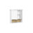 Shorewood Two-door Wall Cabinet With Rattan Backboard – White