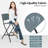 Folding Bar Stools Set Of 2 Backrest Humanized Footrest-302666419
