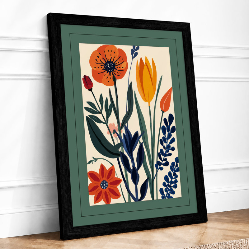 Arrangement Botanical - Framed Print, A1 - 84.1 x 59.4 cm, Black