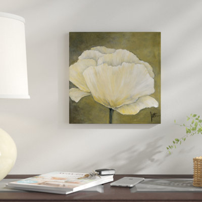 «Poppy in White I», impression sur toile