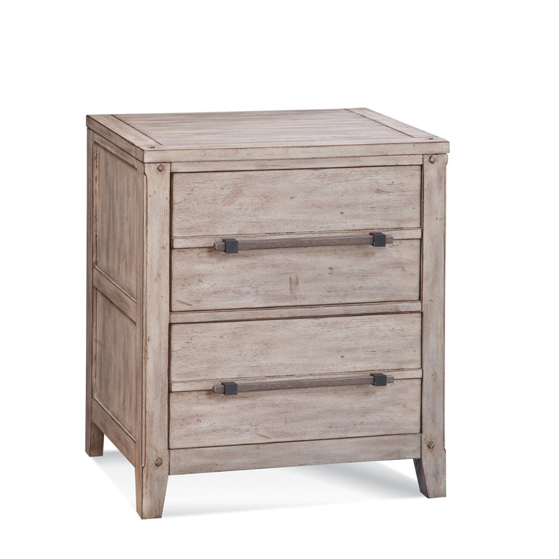 24'' W Nightstand, Whitewashed