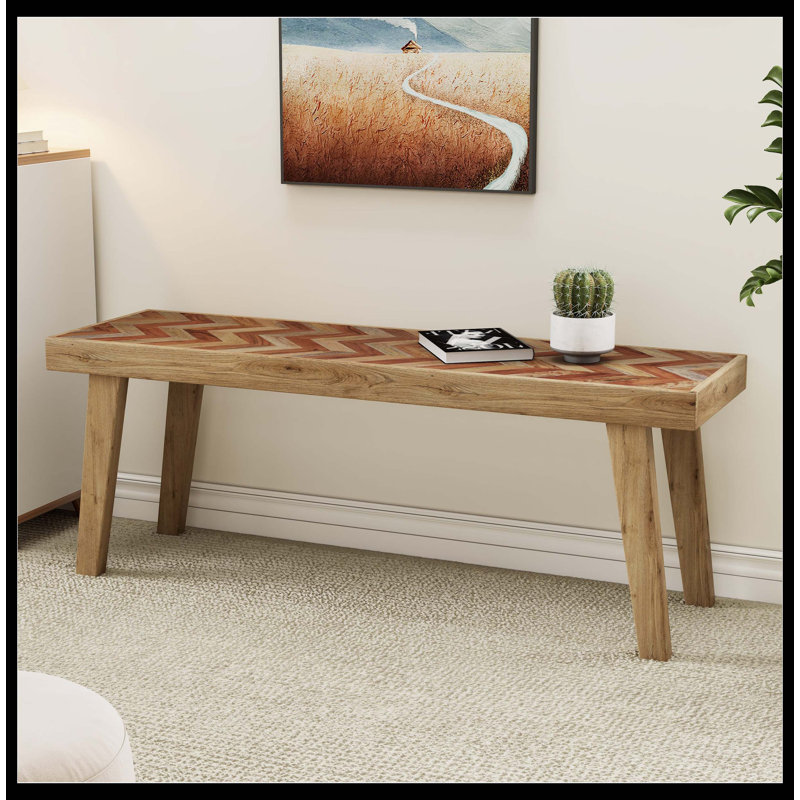 Banc en bois de manguier, naturel