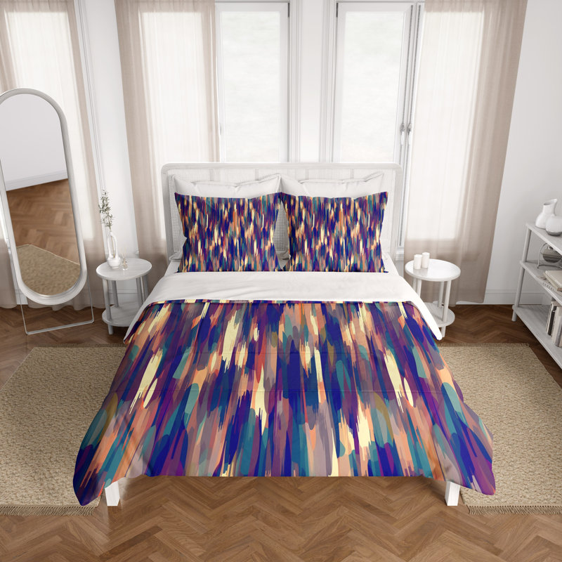 Abstract Duvet Cover, King Duvet Cover + 2 King Shams