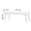 Table basse moderne simple en noyer noir-109660616