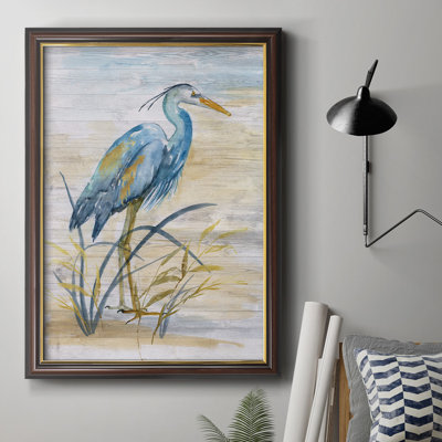 Blue Heron I, toile encadrée de qualité supérieure - prête à être accrochée