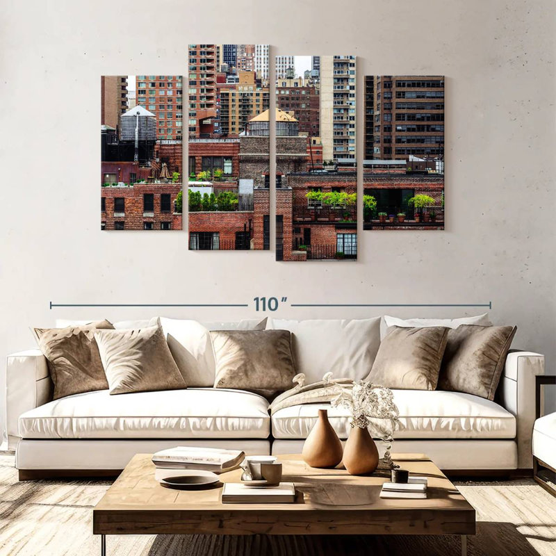 Lilie NYC Rooftop Garden, H 54 po x l 84 po