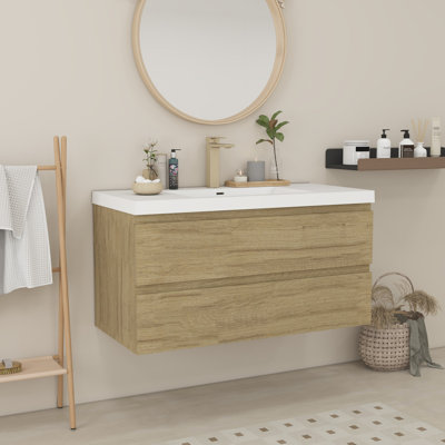 Meuble-lavabo pour la salle de bain à fixation murale