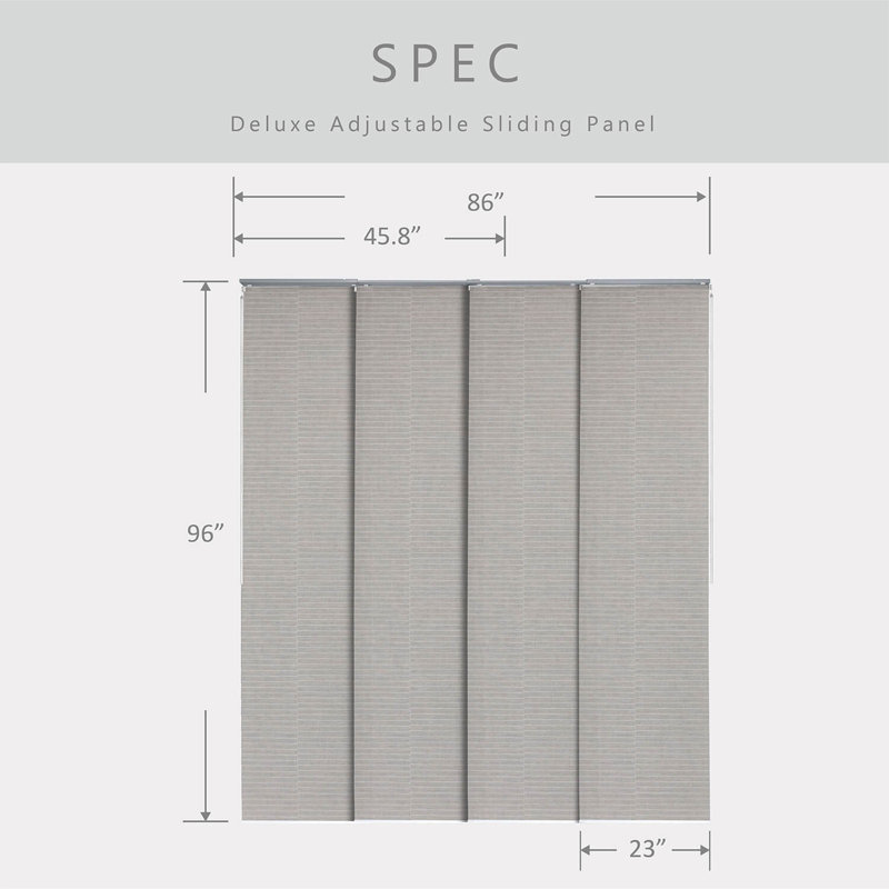 Semi Sheer Vertical Blind, Ivory