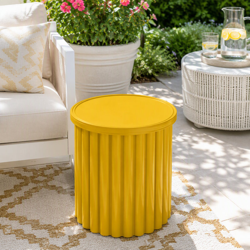 TABLE D'APPOINT 19,75 ALAMERAS, Jaune