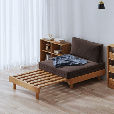 Coffee,Brown Linen Modular Sofa bed cushion couch