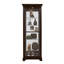 Locking Slide Door 5 Shelf Curio Cabinet in Deep Cherry Brown