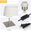 Ensemble de lampe de table 18,8 po-1039506439