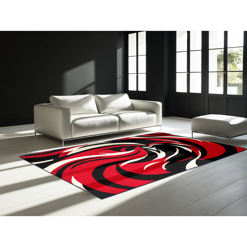Infernal Edge Rug, Square 4'