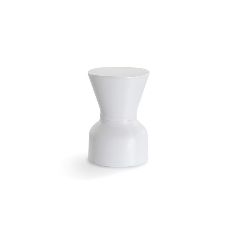 Tabouret d'appoint Paheko KO, Blanc et blanc
